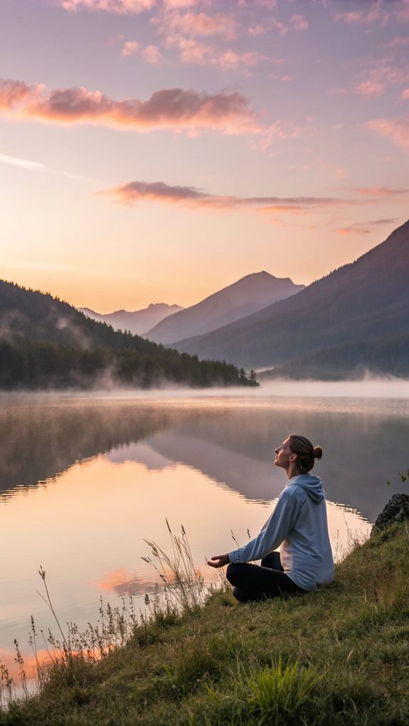 calm and focused breathing