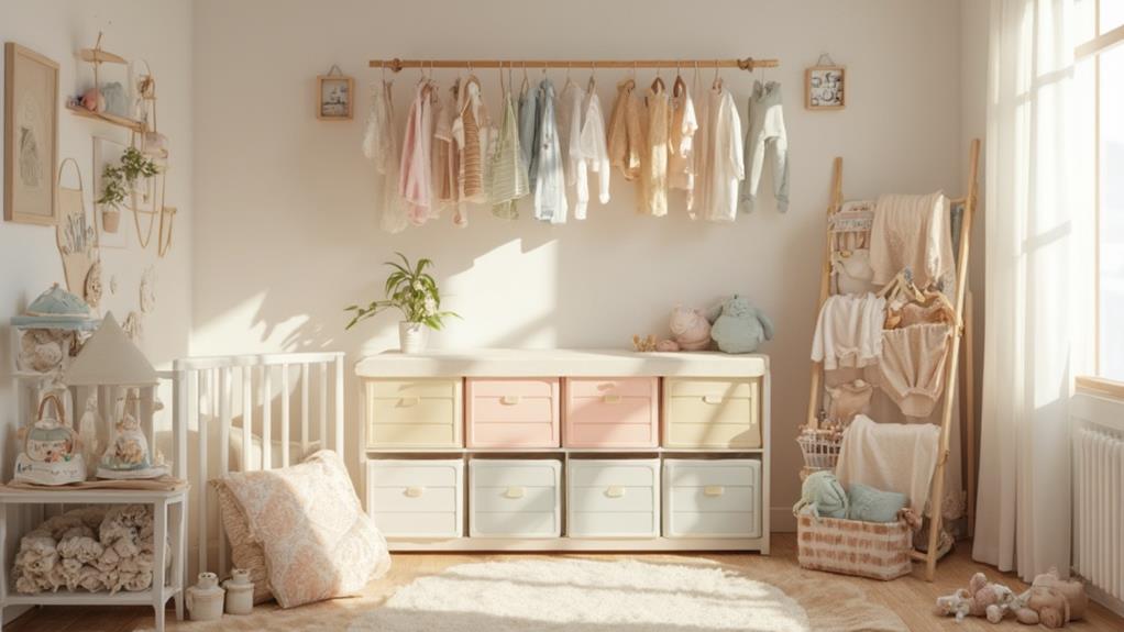 creative baby clothes storage